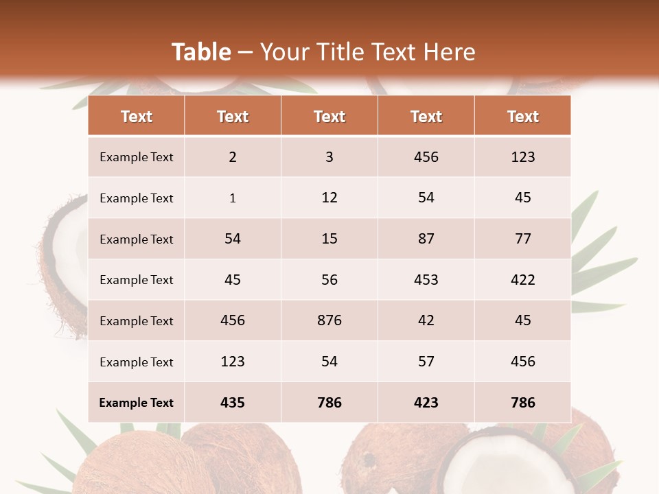 Leaf White Nut PowerPoint Template