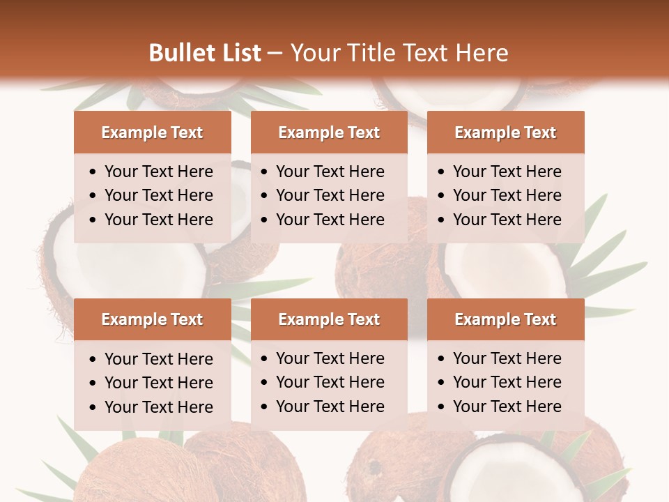 Leaf White Nut PowerPoint Template