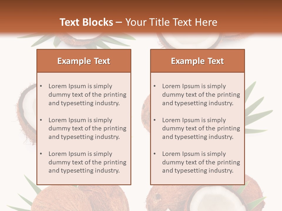 Leaf White Nut PowerPoint Template