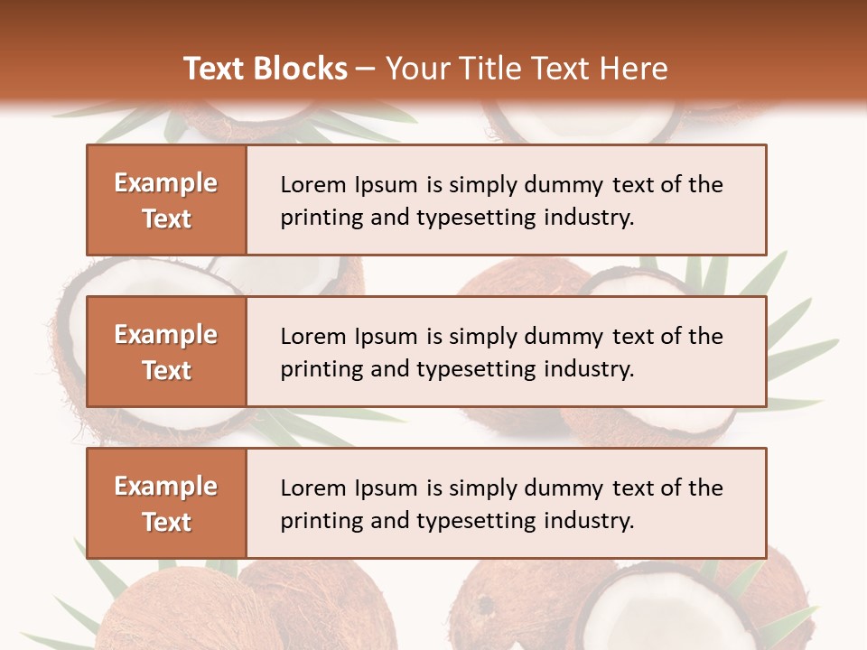 Leaf White Nut PowerPoint Template