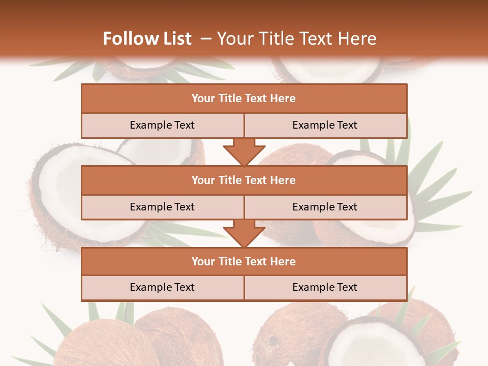 Leaf White Nut PowerPoint Template