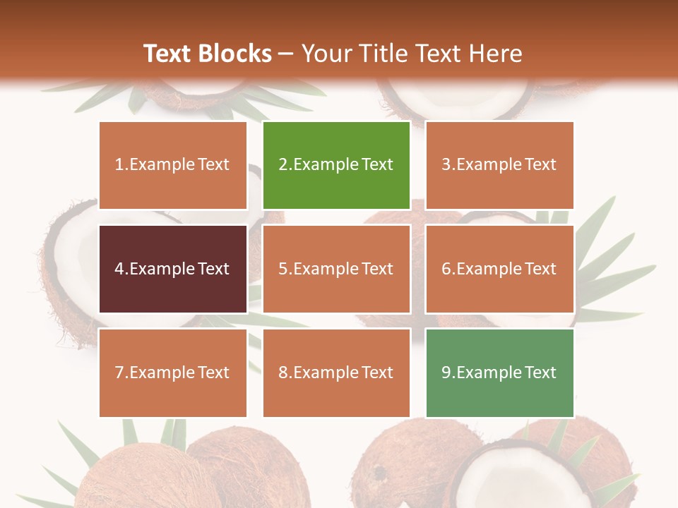 Leaf White Nut PowerPoint Template