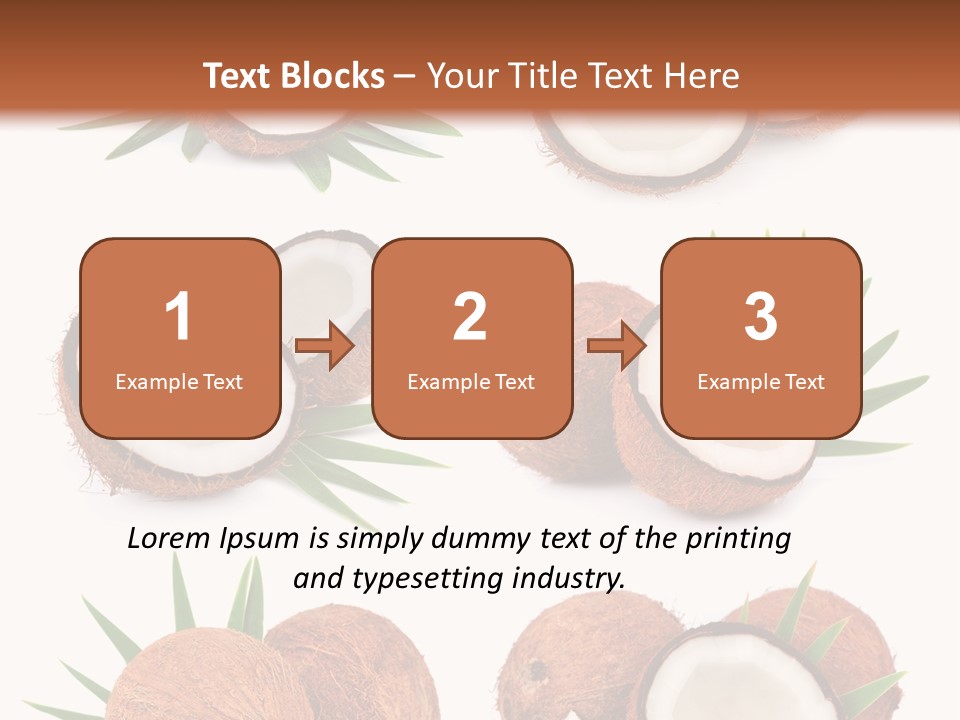 Leaf White Nut PowerPoint Template