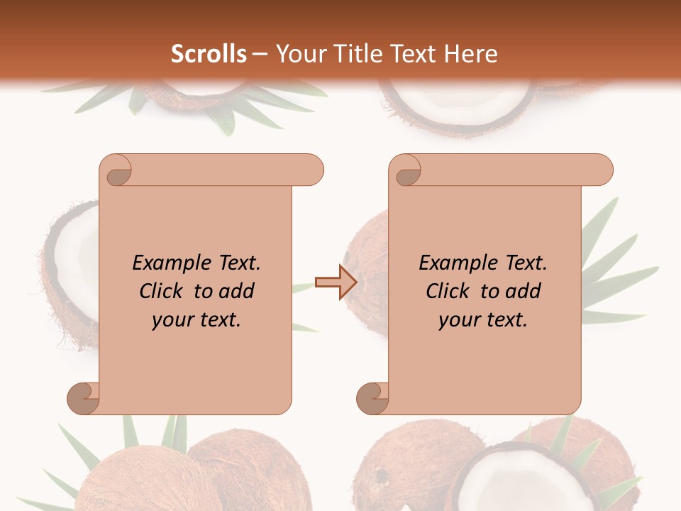 Leaf White Nut PowerPoint Template