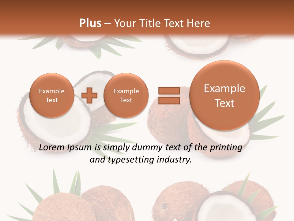 Leaf White Nut PowerPoint Template