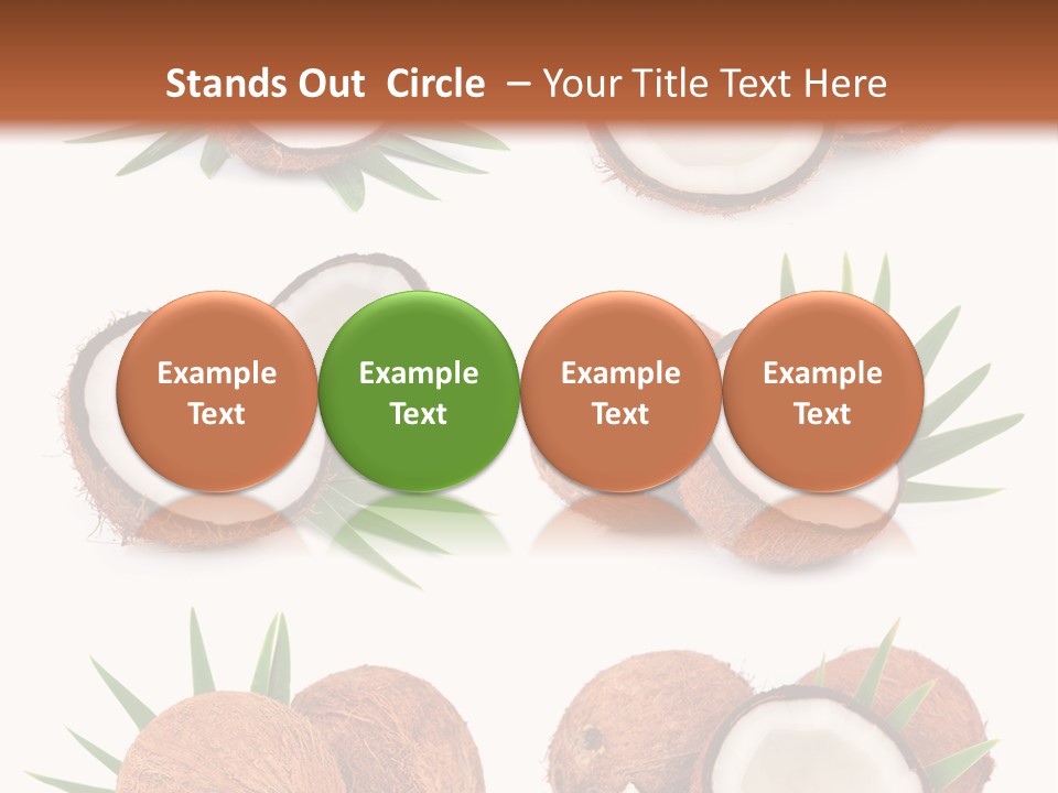 Leaf White Nut PowerPoint Template