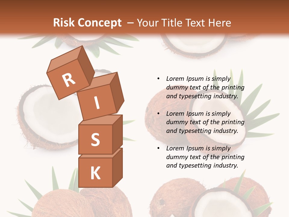 Leaf White Nut PowerPoint Template