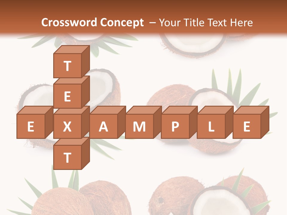 Leaf White Nut PowerPoint Template