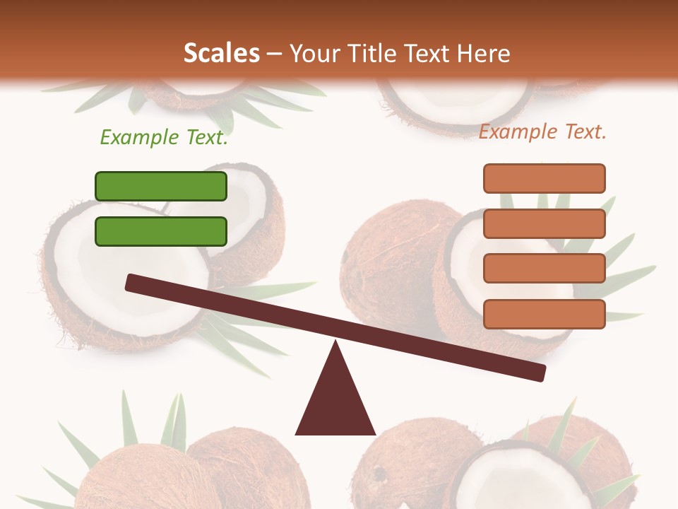 Leaf White Nut PowerPoint Template