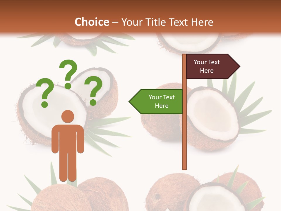 Leaf White Nut PowerPoint Template