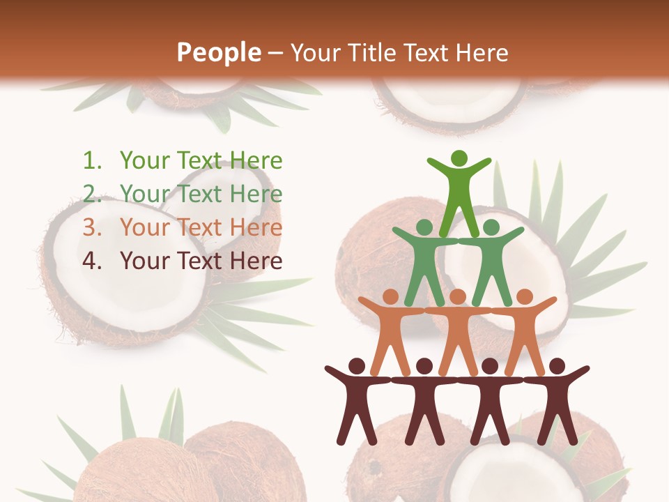 Leaf White Nut PowerPoint Template