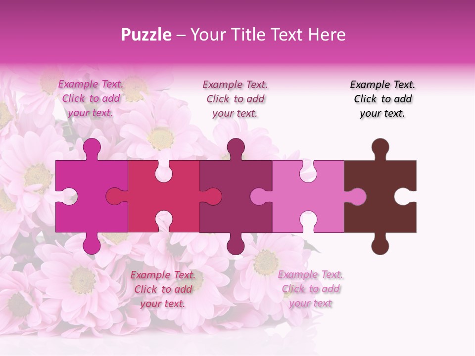 Colorful Greeting Pink PowerPoint Template