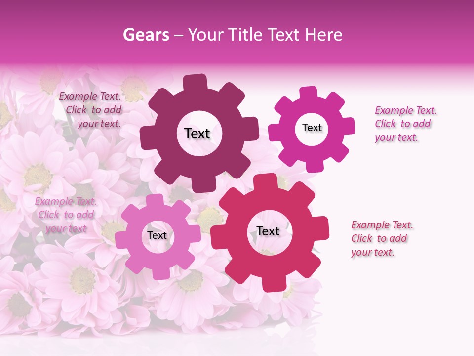 Colorful Greeting Pink PowerPoint Template