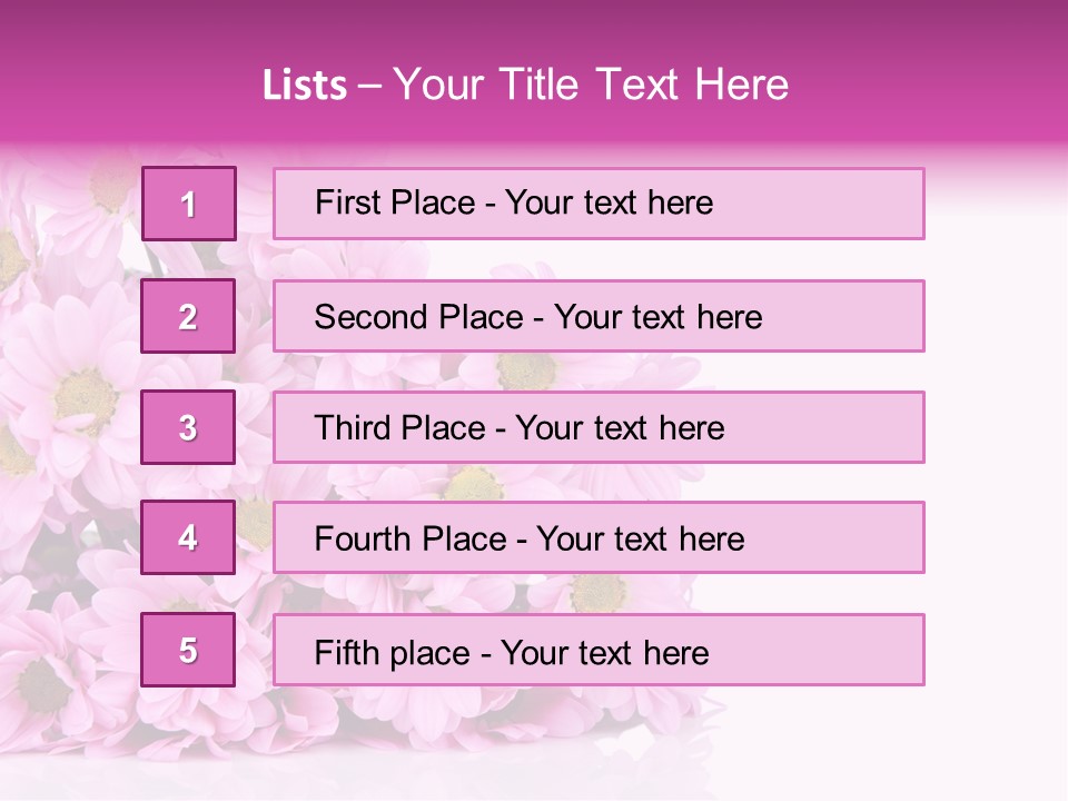 Colorful Greeting Pink PowerPoint Template