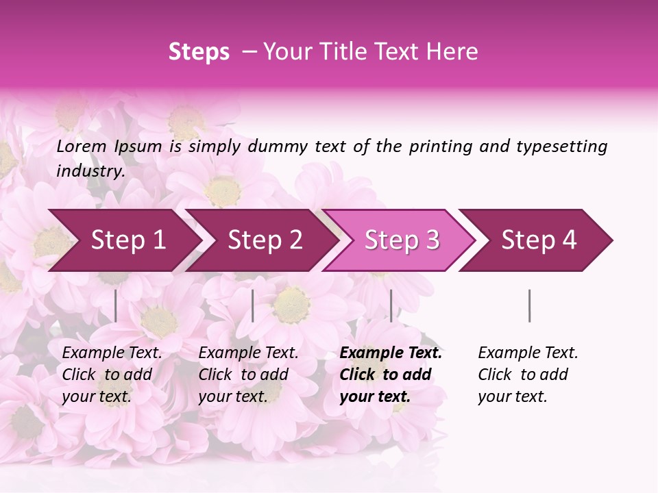 Colorful Greeting Pink PowerPoint Template