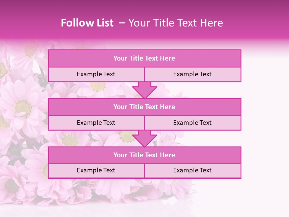 Colorful Greeting Pink PowerPoint Template