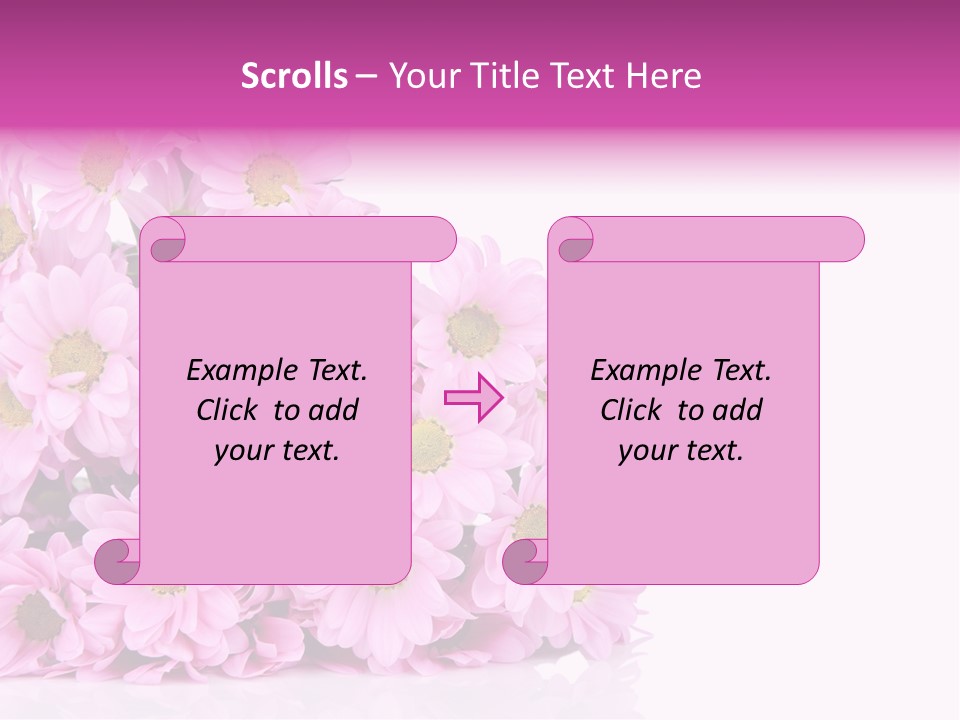 Colorful Greeting Pink PowerPoint Template