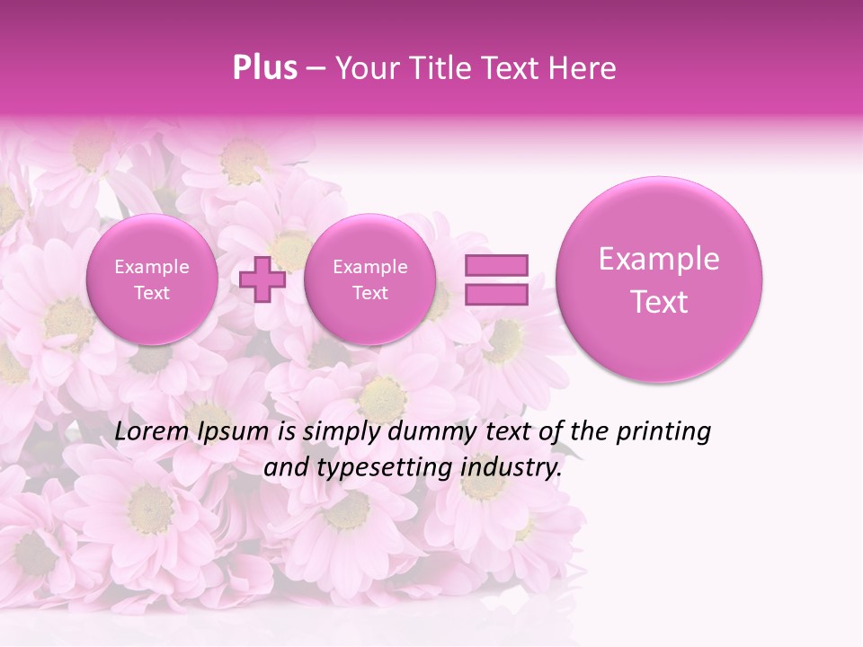Colorful Greeting Pink PowerPoint Template