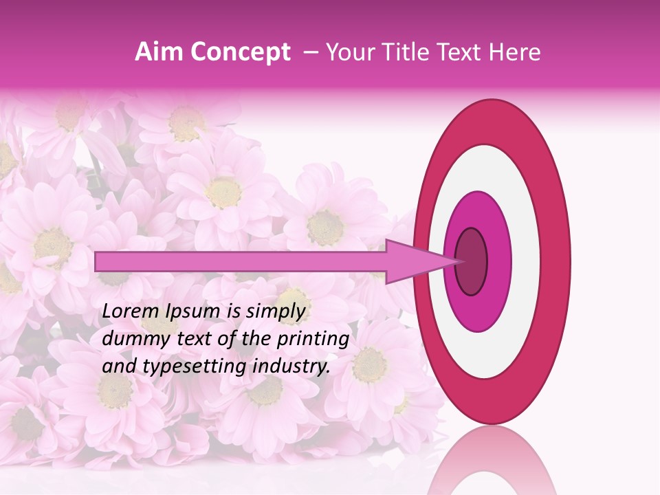 Colorful Greeting Pink PowerPoint Template