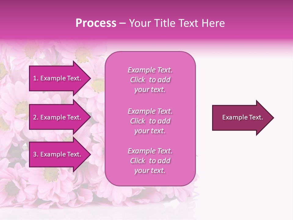 Colorful Greeting Pink PowerPoint Template