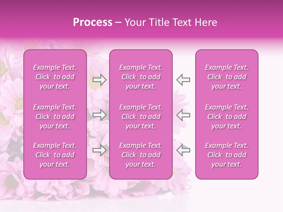 Colorful Greeting Pink PowerPoint Template