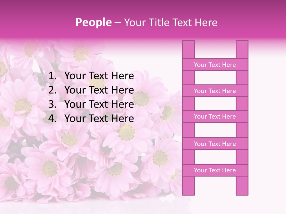 Colorful Greeting Pink PowerPoint Template