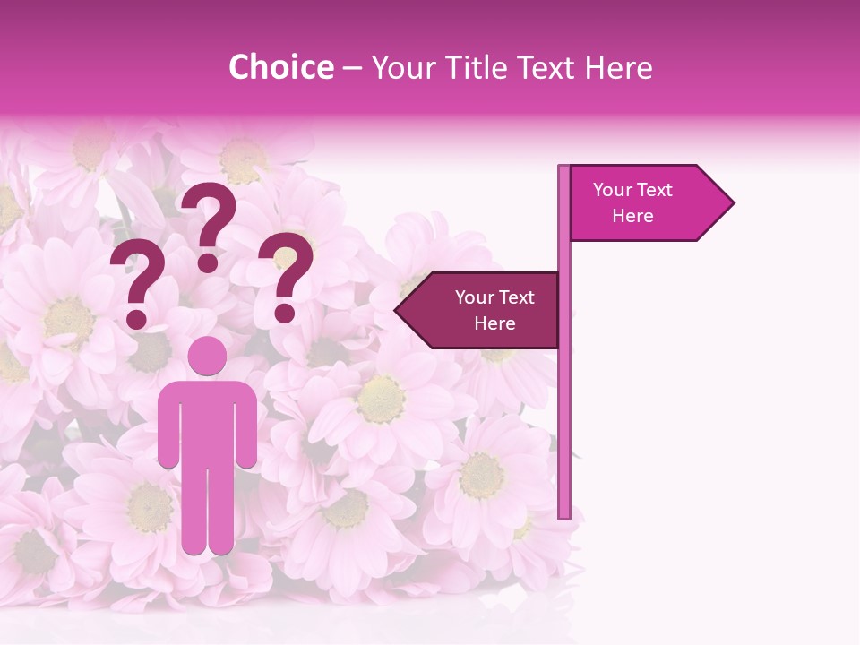 Colorful Greeting Pink PowerPoint Template