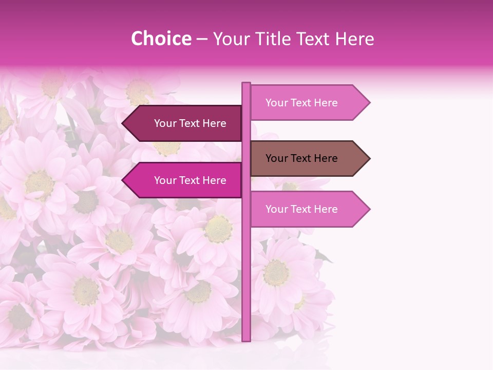 Colorful Greeting Pink PowerPoint Template