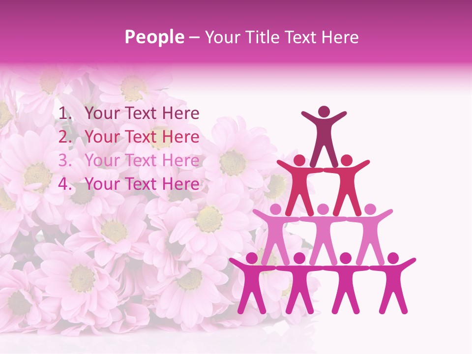 Colorful Greeting Pink PowerPoint Template