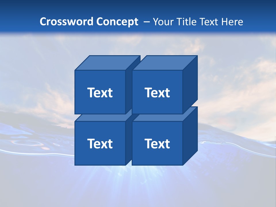 Ocean Surface Underwater PowerPoint Template