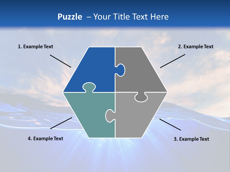 Ocean Surface Underwater PowerPoint Template