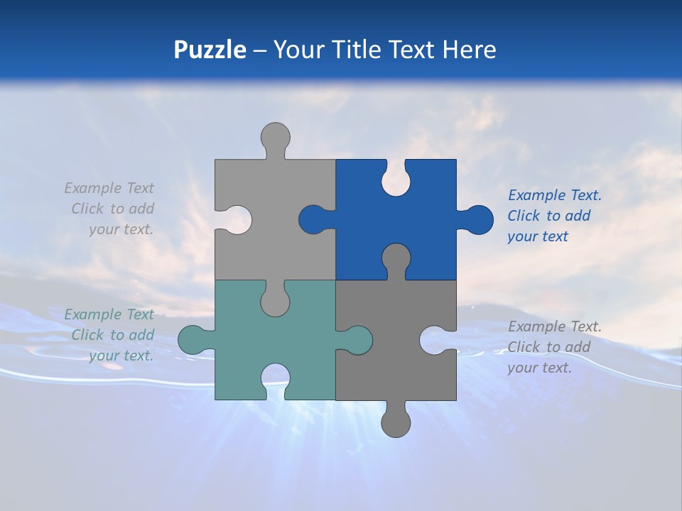 Ocean Surface Underwater PowerPoint Template