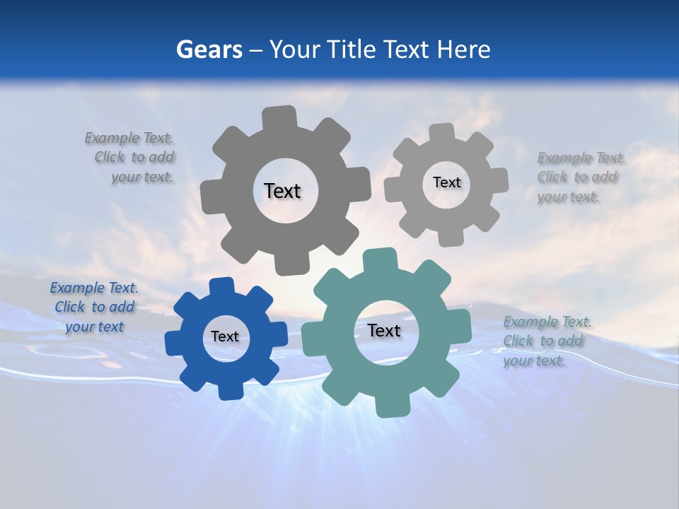 Ocean Surface Underwater PowerPoint Template