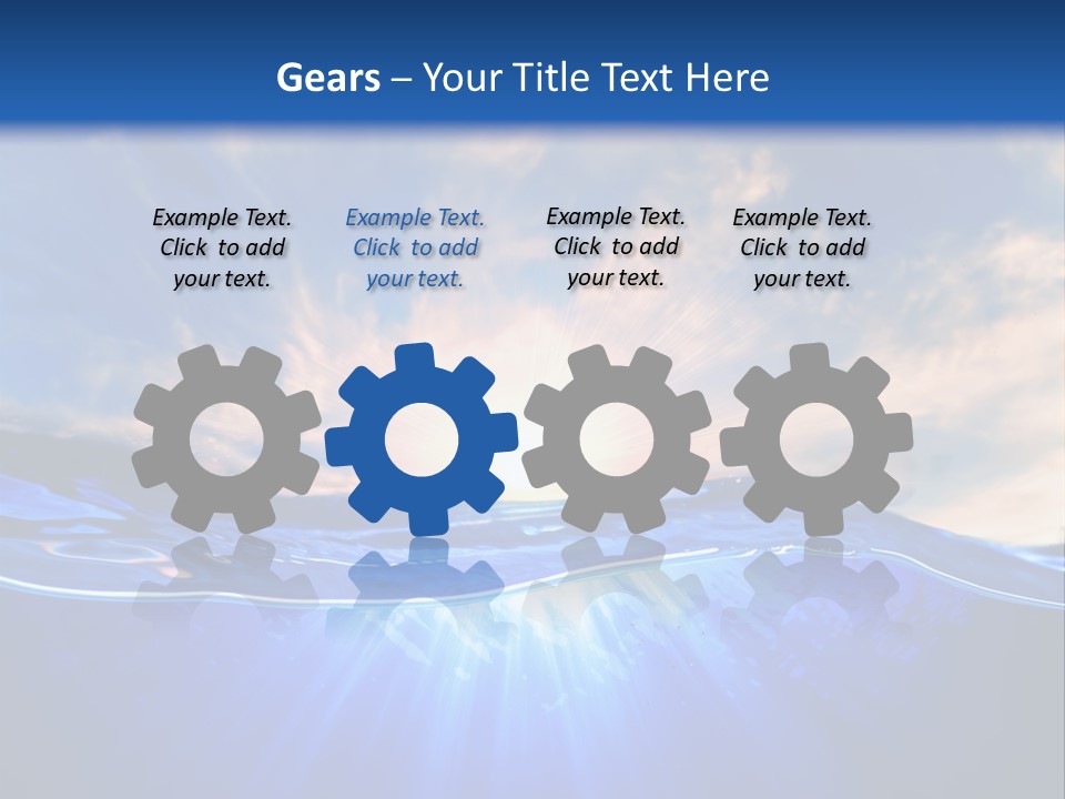 Ocean Surface Underwater PowerPoint Template