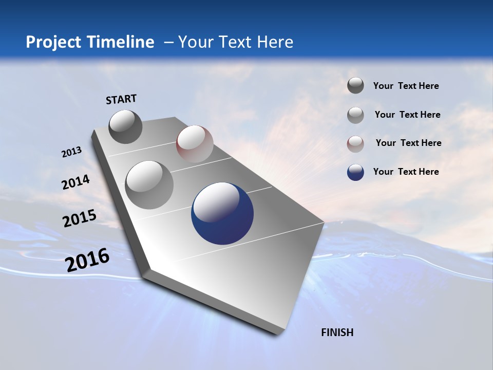 Ocean Surface Underwater PowerPoint Template