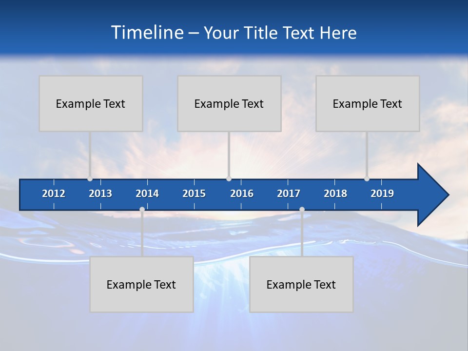 Ocean Surface Underwater PowerPoint Template