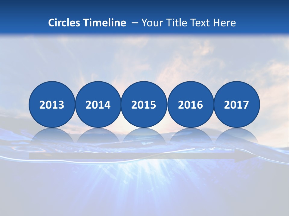 Ocean Surface Underwater PowerPoint Template