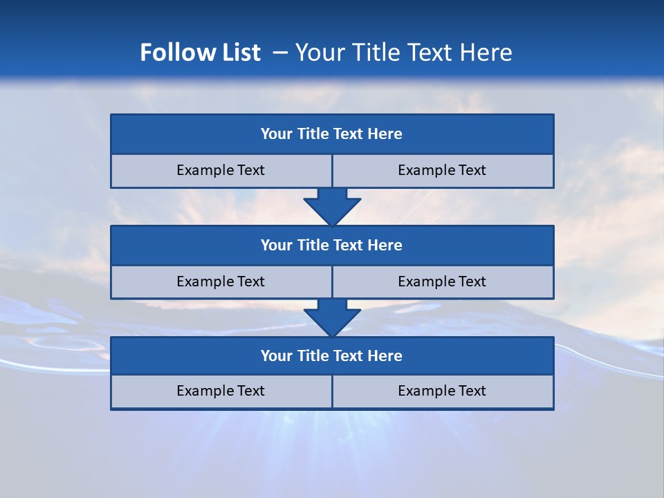 Ocean Surface Underwater PowerPoint Template