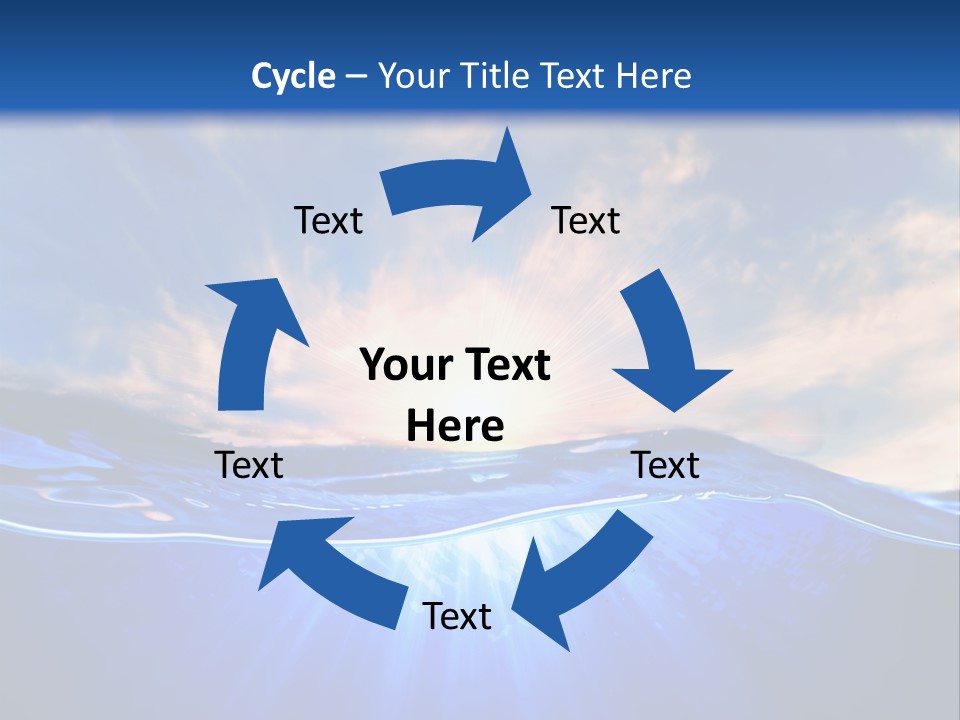 Ocean Surface Underwater PowerPoint Template