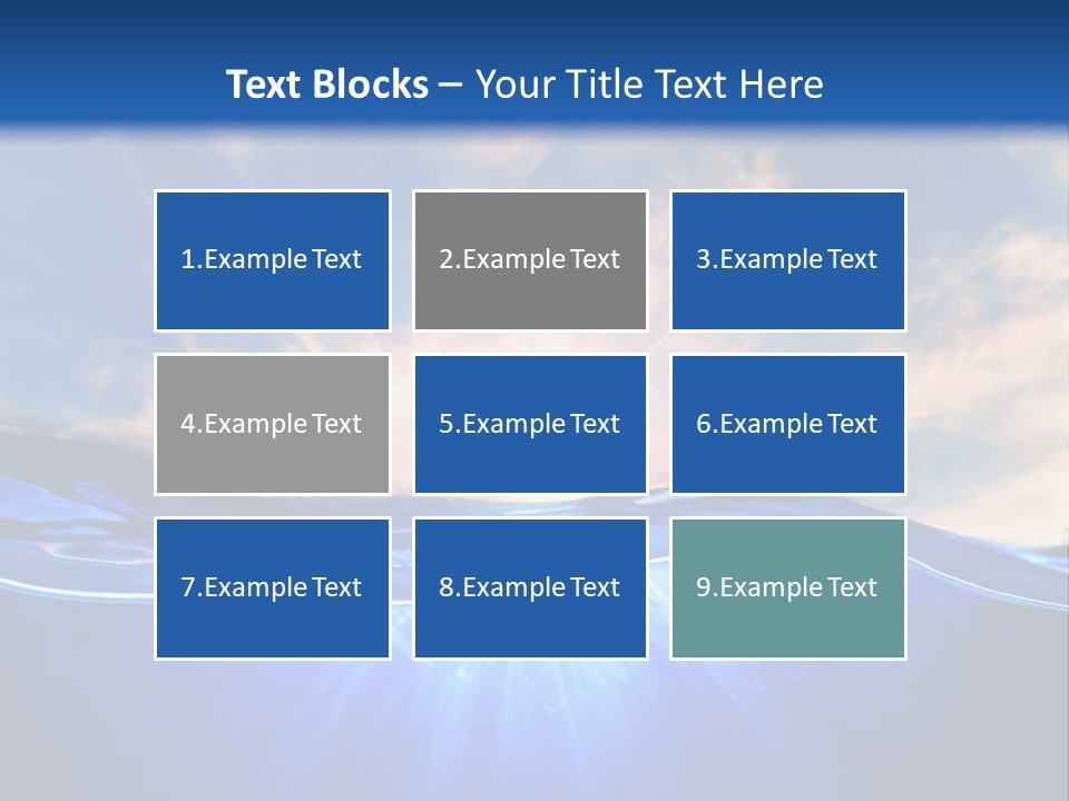 Ocean Surface Underwater PowerPoint Template
