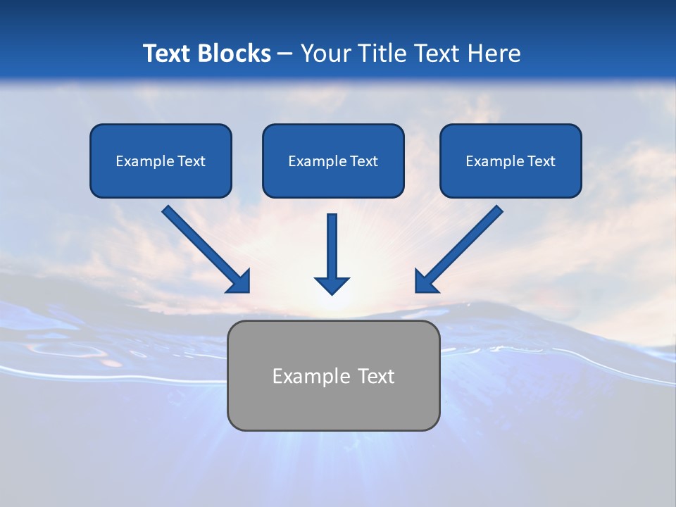 Ocean Surface Underwater PowerPoint Template