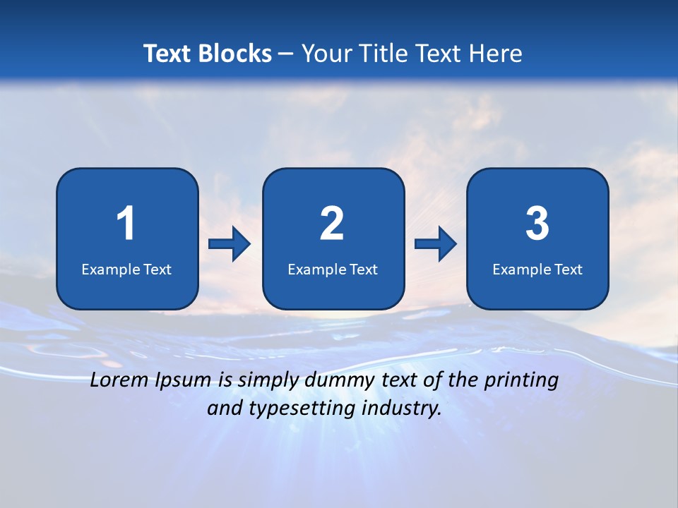 Ocean Surface Underwater PowerPoint Template