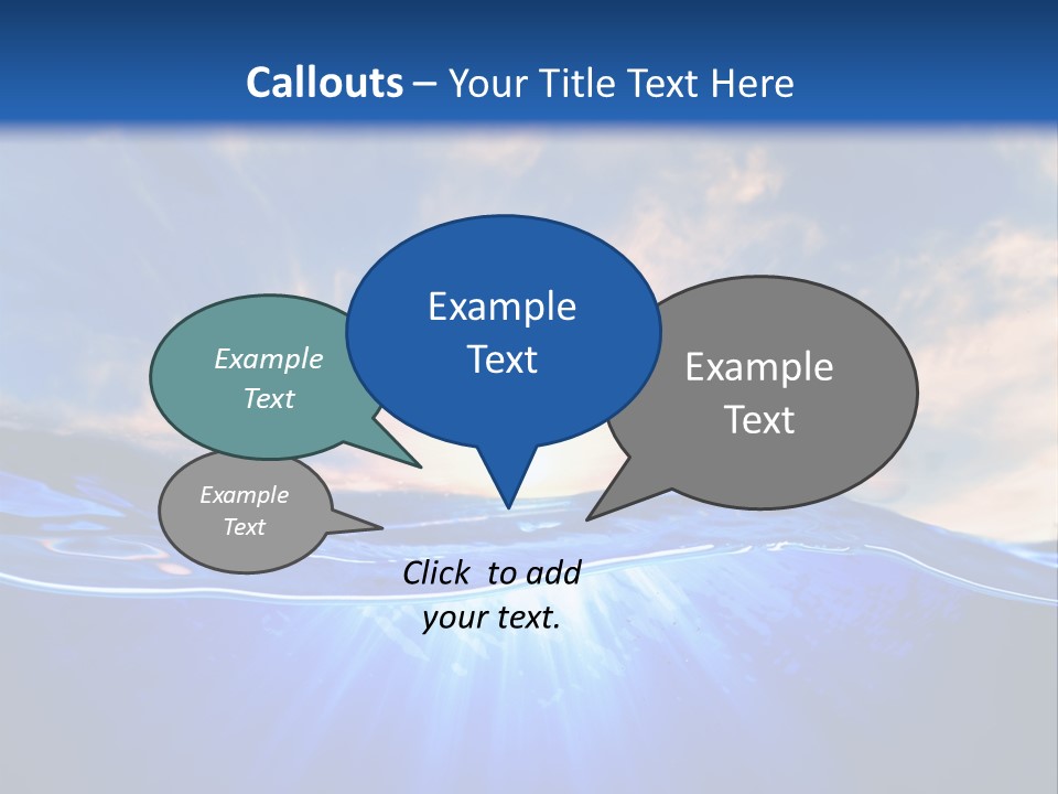 Ocean Surface Underwater PowerPoint Template