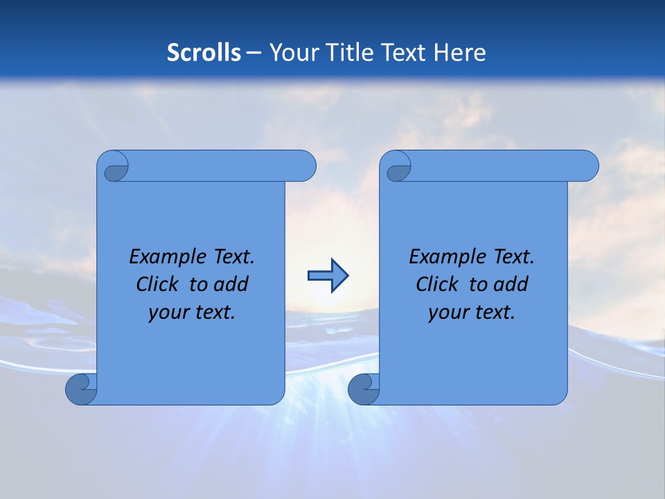 Ocean Surface Underwater PowerPoint Template