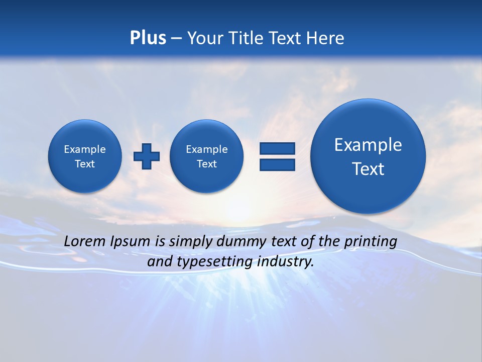 Ocean Surface Underwater PowerPoint Template