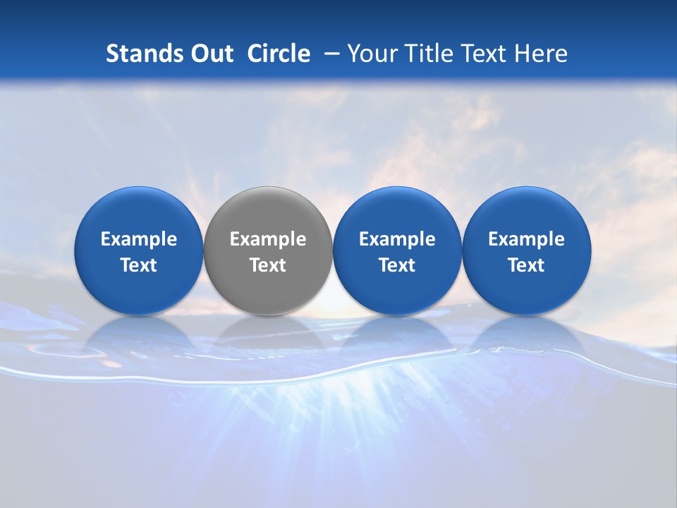 Ocean Surface Underwater PowerPoint Template