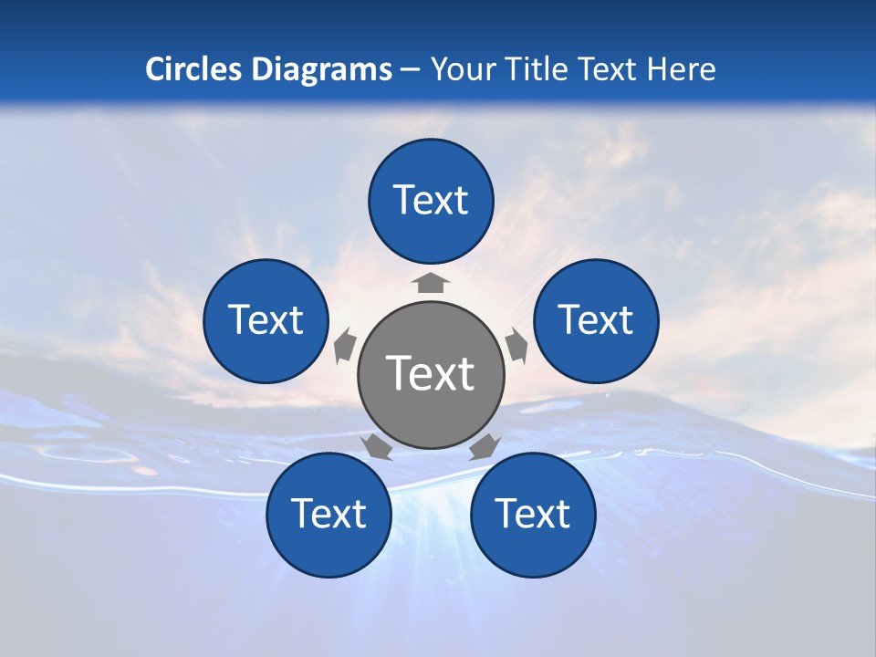 Ocean Surface Underwater PowerPoint Template