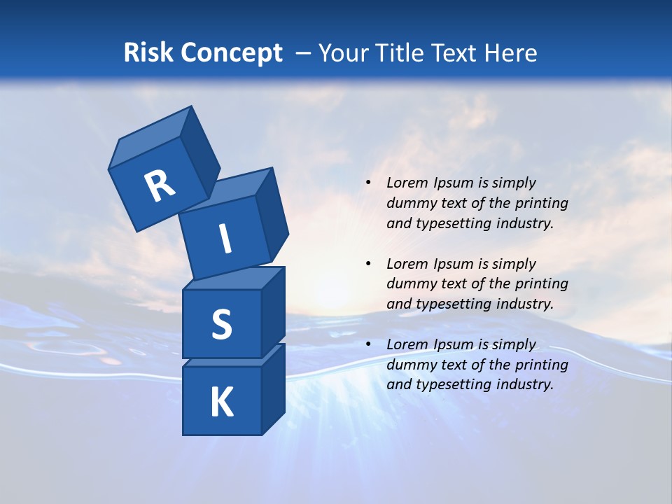 Ocean Surface Underwater PowerPoint Template