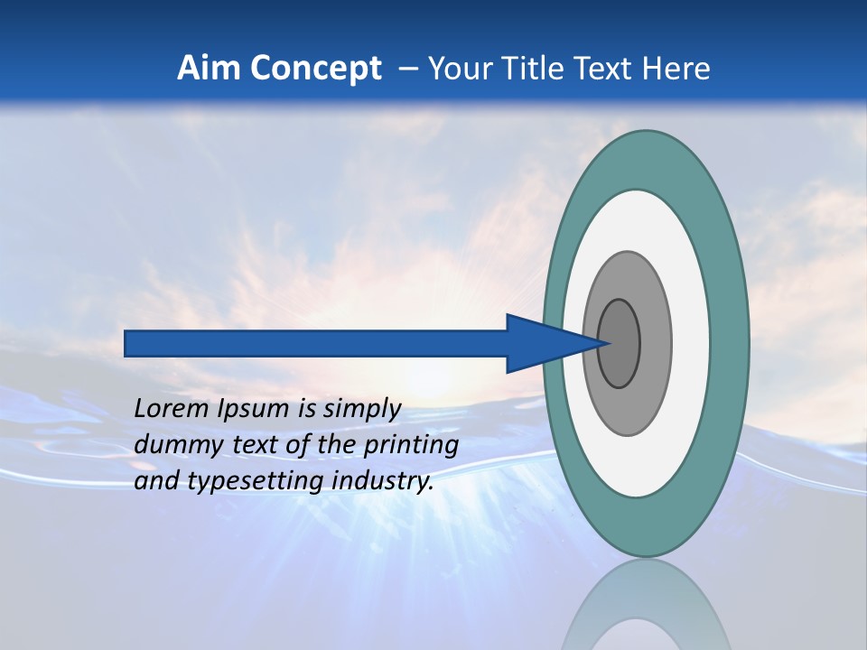 Ocean Surface Underwater PowerPoint Template