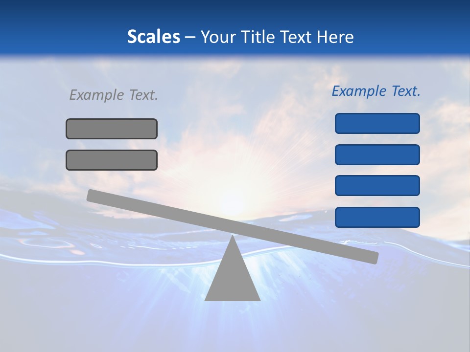 Ocean Surface Underwater PowerPoint Template